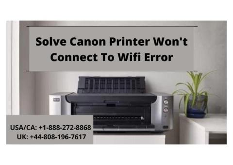 Fix Canon Printer Not Connecting To Wifi Issue Call+1-888-272-8868