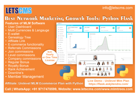 Unilevel MLM Plan with Python MLM Software and Ecommerce, Mlm Business
