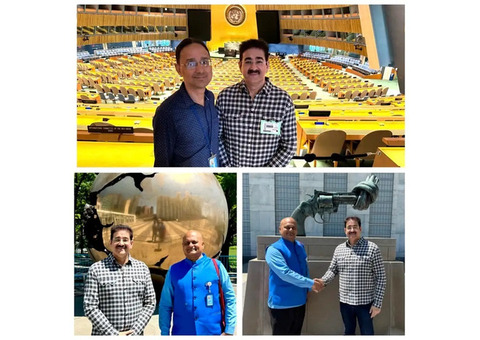 Dr. Sandeep Marwah Visits United Nations Headquarters in New York
