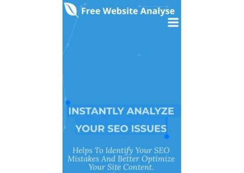 INSTANTLY ANALYZE YOUR SEO ISSUES Free Report