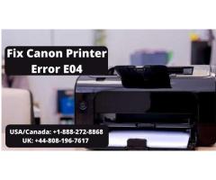 Steps To Fix Canon Printer Error E04 | Call +1-888-272-8868