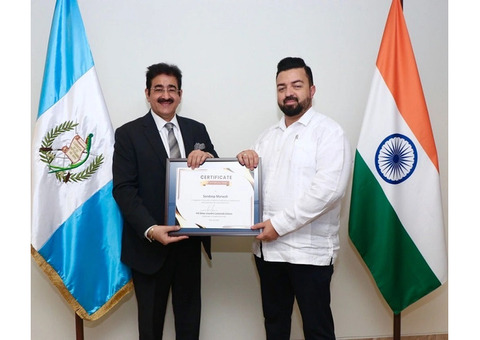 Sandeep Marwah Appreciated for Eight Years of Service to Guatemala