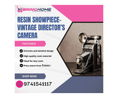 RESIN SHOWPIECE VINTAGE DIRECTOR'S CAMERA