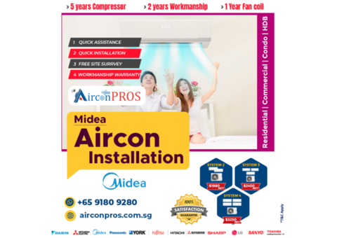 Midea Aircon Installation | Midea Aircon Installation Singapore