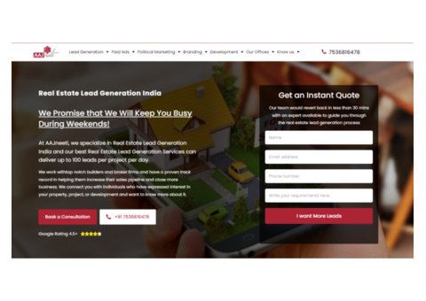 Real Estate Lead Generation India