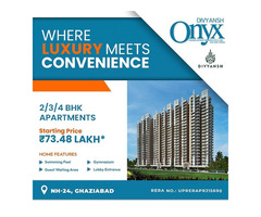 Divyansh Onyx, NH24  Offering 2 BHK  Apartments