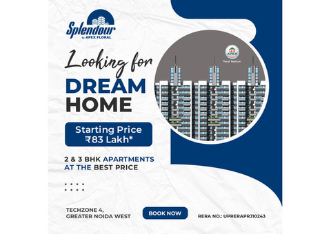 Apex Splendour, Greater Noida West,  2 BHK High Residence Apartments