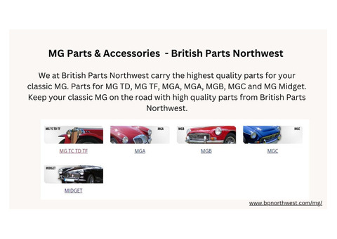MG Parts & Accessories  - British Parts Northwest