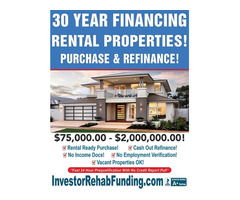 INVESTOR 30 YEAR RENTAL PROPERTY FINANCING WITH