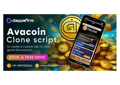 Create Your Own Tap-to-Earn Game with Avacoin Clone Script