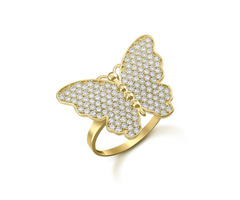 Whimsical Grace: CZ Butterfly Rings for Every Style