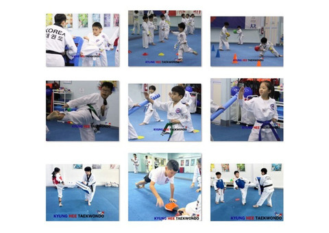 TKD training is tough, but the dojang is fun, energetic, and safe