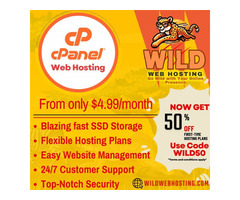 Grab 50% Off Your First cPanel Hosting Purchase - WILD WEB HOSTI