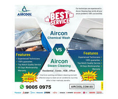 Aircon Chemical Wash vs Steam Cleaning