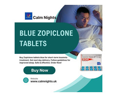 Blue Zopiclone Tablets