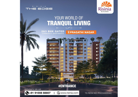2 and 3Bhk Flats For Sale In Pragathi Nagar | The Edge by Risinia