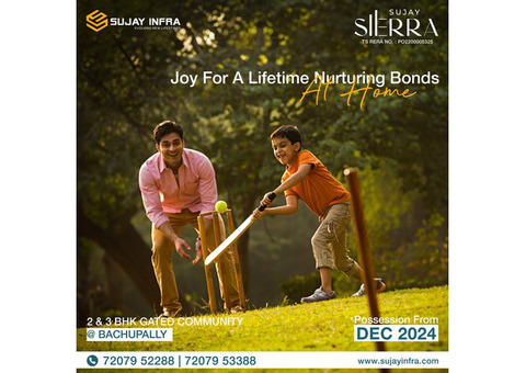 gated community flats for sale in bachupally | Sujay Infra
