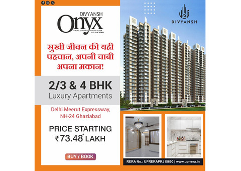 Divyansh Onyx | 2 Bhk Apartments | NH24, Ghaziabad