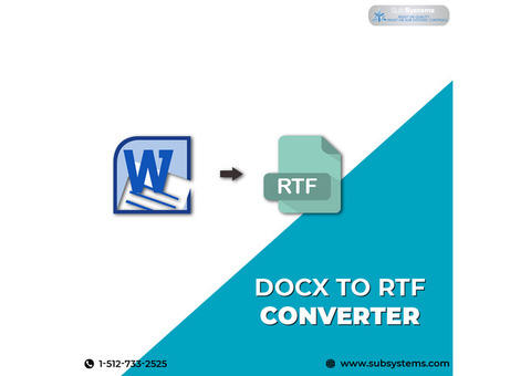 Buy DOCX - RTF Converter a Remarkable Format Converter Tool