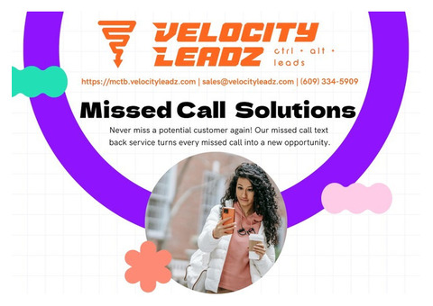 Increase Bookings with 30% Off on our Missed Call Text Back Service!