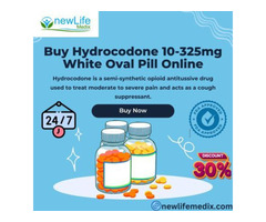 Buy Hydrocodone 10-325mg White Oval Pill Online