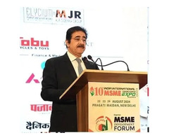 Sandeep Marwah Addresses the 10th India International MSME Expo