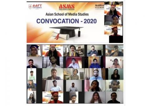 Online Convocation of School of Cinema at ASMS 2020