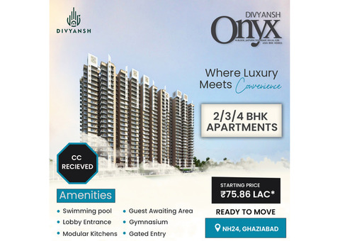 Divyansh Onyx | 2 Bhk Apartments | NH24, Ghaziabad
