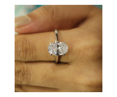 Discover Lab Diamond Solitaire Engagement Ring