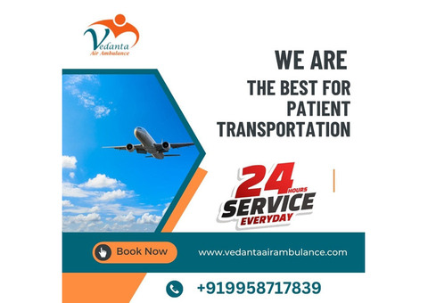 Vedanta Air Ambulance in Allahabad with World-class Medical Treatment