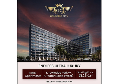 Luxury 3 BHK Apartments by Galactic City in Greater Noida West