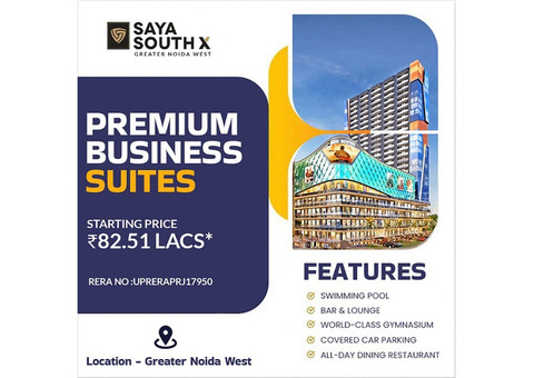 Luxury Studio Apartment | Saya South X | Greater Noida West