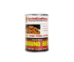 Buy Quality Canned Ground Beef Online from Survival Cave Food