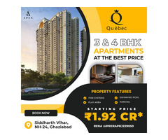 Luxury 3/4 BHK Apartments by Apex Quebec, Siddharth Vihar, Ghaziabad