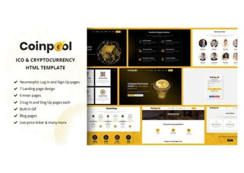 ICO, Bitcoin And Crypto Currency HTML Template