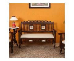 Diwali Special: Get the Perfect Wooden Sofa 2 Seater – Shop Now!