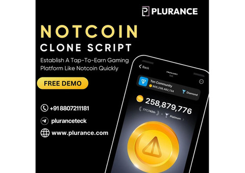 Create your engaging T2E gaming plaform with notcoin clone script