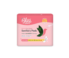 Bio-based Certified Bliss Natural xl sanitary pads for sale