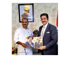 Sandeep Marwah Meets Minister of State L. Murugan to Discuss Media