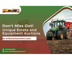 Unique Estate and Equipment Auctions at midwestauction.com