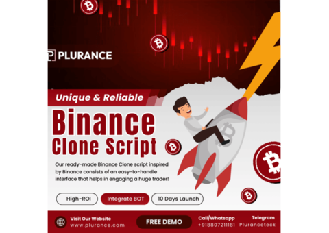 Launch Your Crypto Empire with Plurance's Binance Clone Script