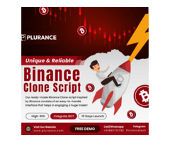 Launch Your Crypto Empire with Plurance's Binance Clone Script