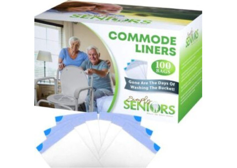 Commode Liners with Absorbent Pads