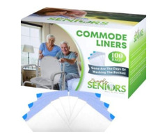 Commode Liners with Absorbent Pads