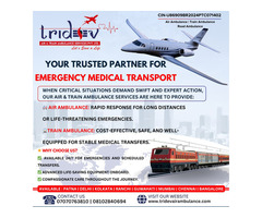 ICU care In Tridev Air Ambulance Patna Is Available