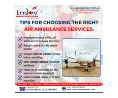 Safe | Fast Tridev Air Ambulance Ranchi at Low Cost