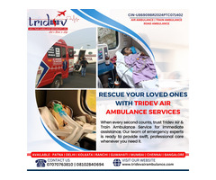 Fast Medical Tridev Air Ambulance Mumbai for Critical Patients