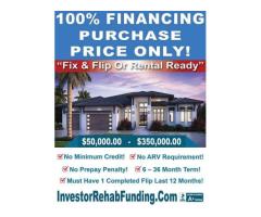 NO CREDIT CHECK - 100% PURCHASE PRICE FINANCING $50K - $350K!