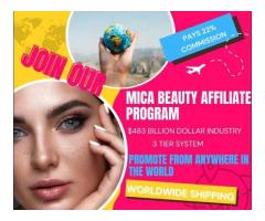 Join Mica Beauty Cosmetics Affiliate Program and Earn 22% commission