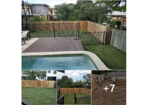 Fencing, retaining, earthmoving and turfing. View 2